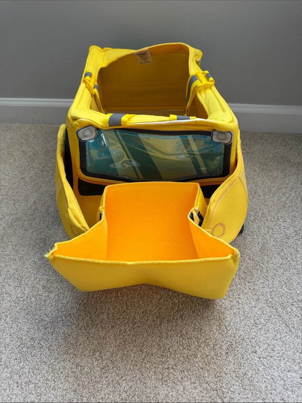 Toddler Ride-Along Bulldozer Costume